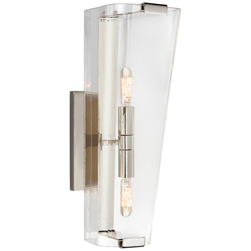 Visual Comfort Signature Collection Aerin Alpine Wall Sconce in Polished Nickel by Visual Comfort Signature ARN2310PNCG