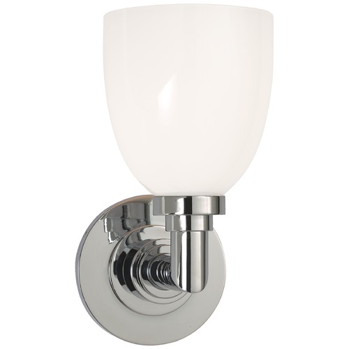 Visual Comfort Signature Collection E.F. Chapman Wilton Bath Sconce in Chrome by Visual Comfort Signature SL2841CHWG