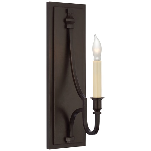 E.F. Chapman Mykonos Medium Sconce in Aged Iron by Visual Comfort Signature