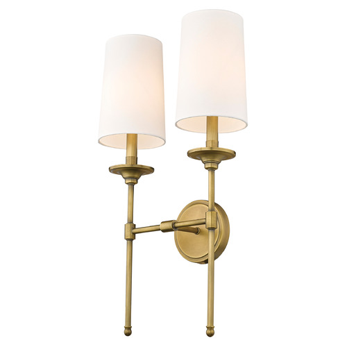 Z-Lite Emily Rubbed Brass Sconce by Z-Lite 3033-2S-RB