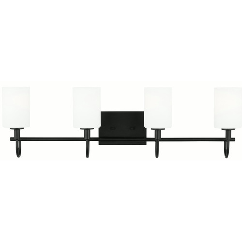 Visual Comfort Studio Collection Oak Moore Midnight Black Bathroom Light