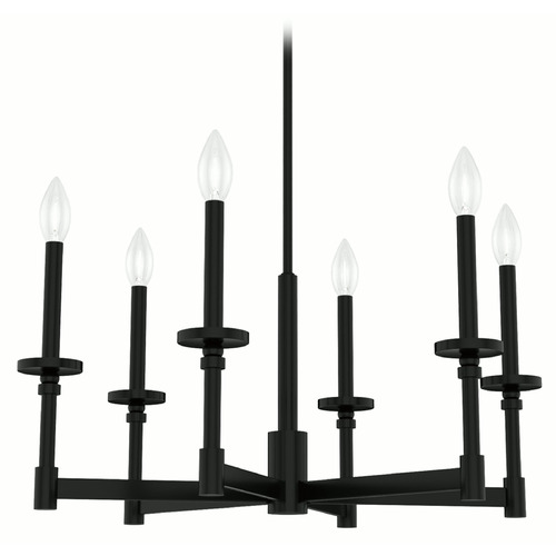 Briargrove Matte Black Chandelier by Hunter Fan Company