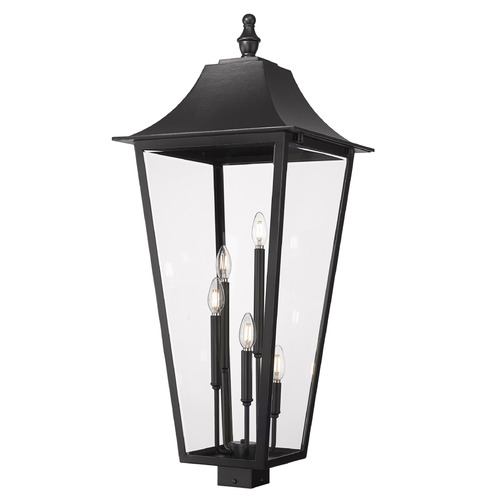 Z-Lite Gannon Black Post Light