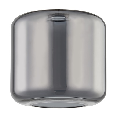 Design Classics Lighting Medium Transparent Smoke Drum Glass Shade with 2-Inch Fitter GL1070-SMK