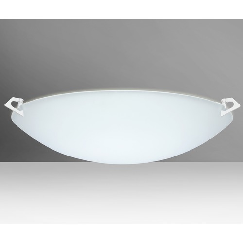 Besa Lighting Sonya Frosted Glass White Flushmount Light