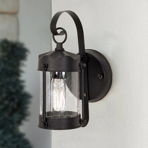 Textured Black Outdoor Wall Light by Nuvo Lighting