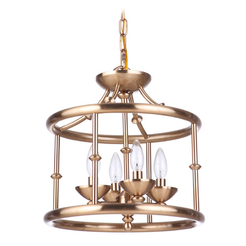 Craftmade Lighting Marlowe Satin Brass Pendant by Craftmade Lighting 53754-SB