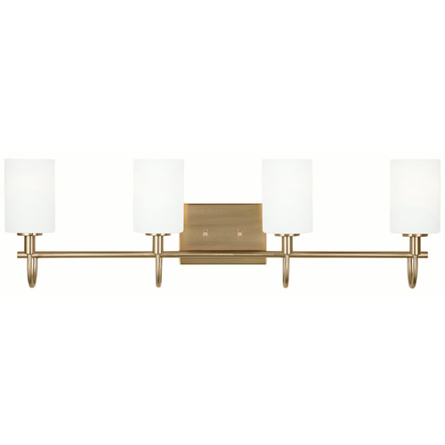 Visual Comfort Studio Collection Oak Moore Satin Brass Bathroom Light