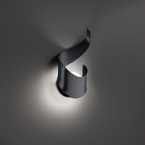 Modern Forms Flamme Black LED Outdoor Wall Light