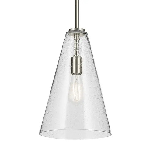 Kichler Lighting Everly Brushed Nickel Pendant Light with Conical Shade