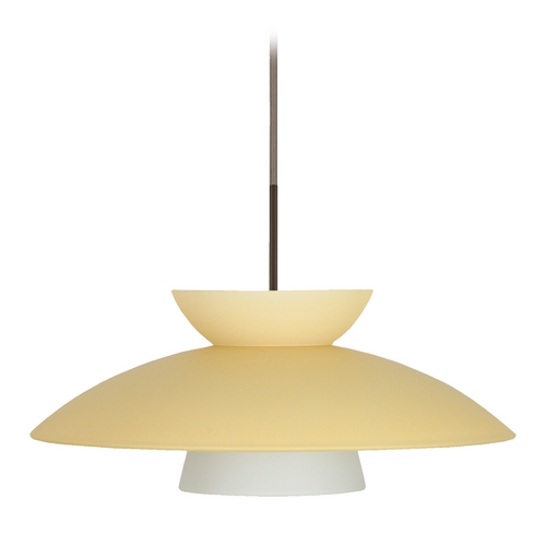 Modern Pendant Light Bronze by Besa Lighting
