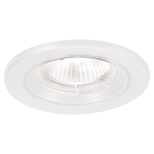 WAC Lighting 2.5-Inch Round Baffle White Recessed Trim by WAC Lighting HR-836-WT