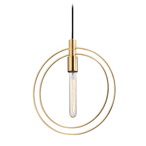 Masonville Aged Brass Pendant by Hudson Valley Lighting