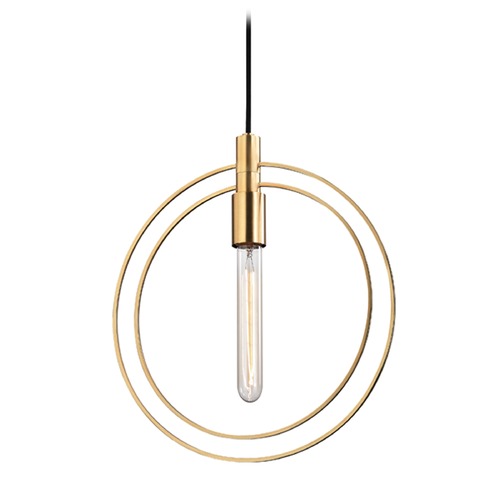 Hudson Valley Lighting Masonville Aged Brass Pendant by Hudson Valley Lighting 3050-AGB