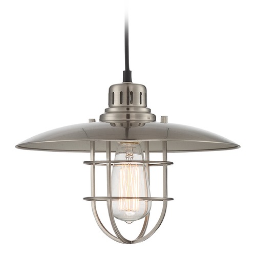 Polished Steel Pendant by Lite Source Lighting