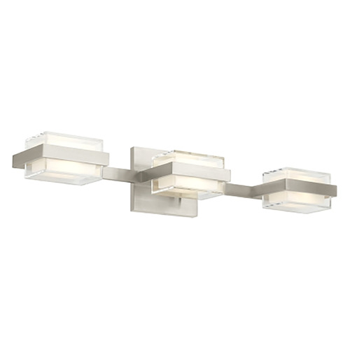 Sean Lavin Kamden 3-Light LED Bath Light in Nickel by Visual Comfort Modern