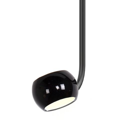 Flux Gloss Black LED Mini Pendant by Kuzco Lighting