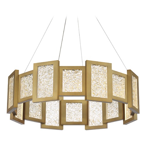 Modern Forms by WAC Lighting Fury Aged Brass LED Pendant by Modern Forms PD-66028-AB