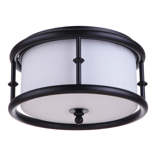 Craftmade Lighting Marlowe Flat Black Flush Mount by Craftmade Lighting 53783-FB