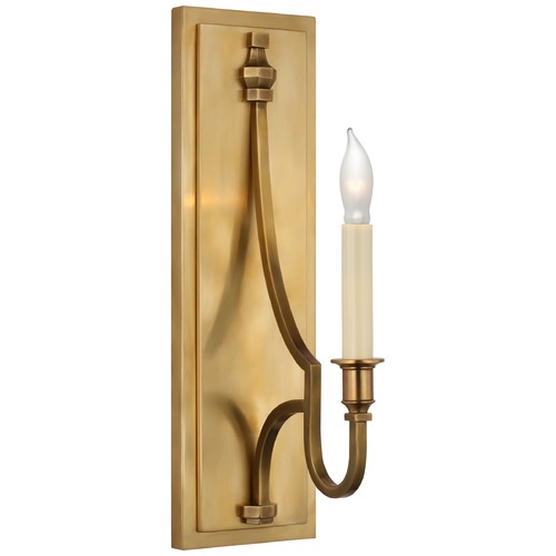 Visual Comfort Signature Collection E.F. Chapman Mykonos Medium Sconce in Antique Brass by Visual Comfort Signature CHD2560AB