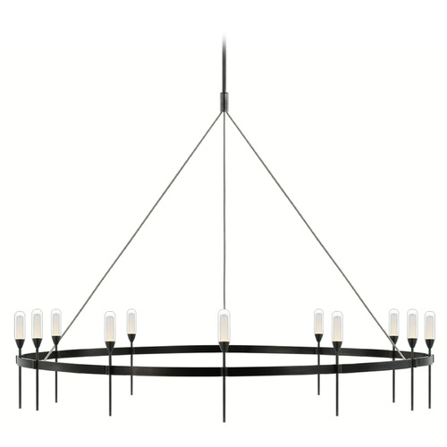 Visual Comfort Signature Collection Peter Bristol Overture Grande Chandelier in Bronze by VC Signature PB5032BZ-CG