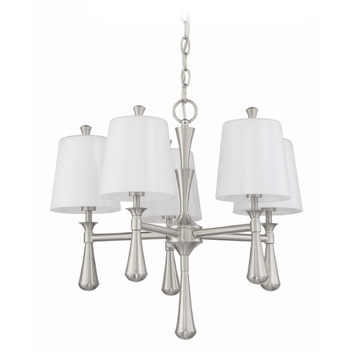 Palmer Brushed Polished Nickel Chandelier by Craftmade Lighting