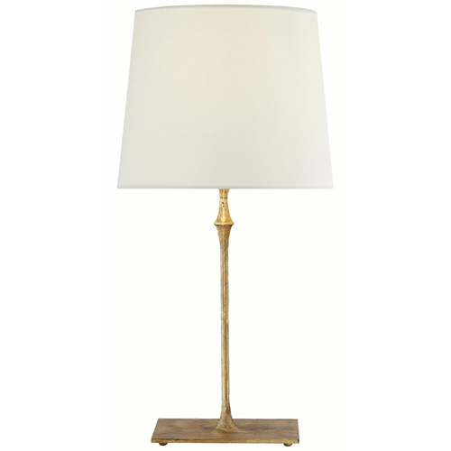 Visual Comfort Signature Collection Dauphine Gilded Iron Table Lamp with Empire Shade