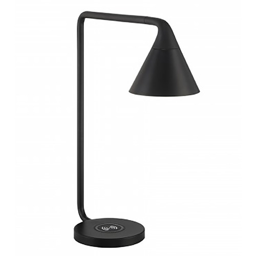 George Kovacs Task Portables Coal Black LED Table Lamp with Conical Shade