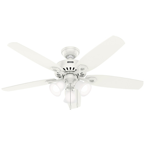 Hunter Fan Company Builder Fresh White LED Ceiling Fan with Light