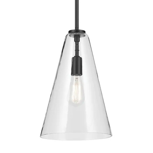 Kichler Lighting Everly Black Pendant Light with Conical Shade
