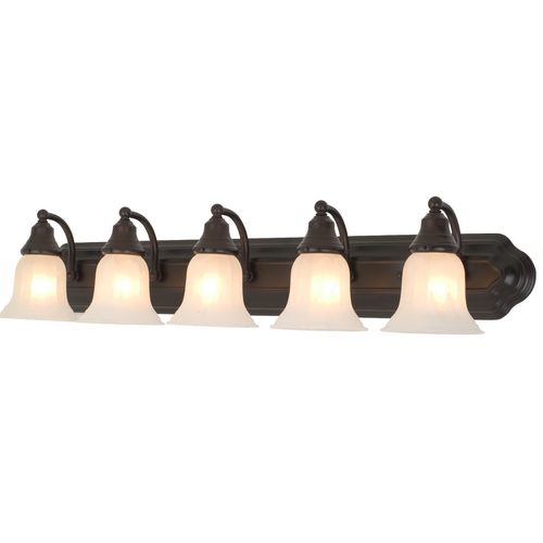 Design Classics Lighting Five-Light Bathroom Vanity Light 570-30