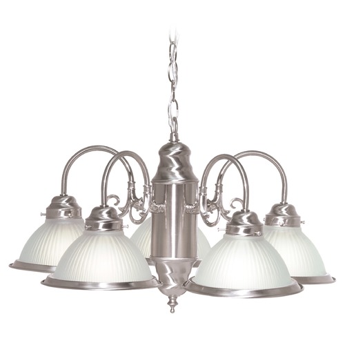 Brushed Nickel Chandelier by Nuvo Lighting