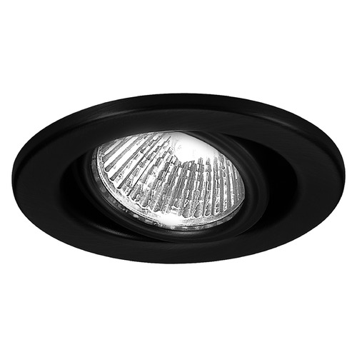 2.5-Inch Round Gimbal Ring Black Recessed Trim by WAC Lighting