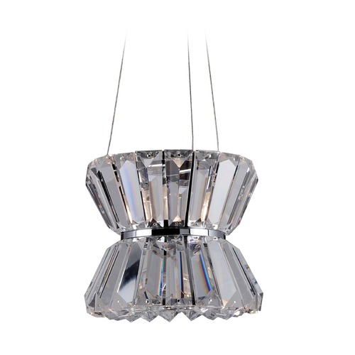 Crystal Mini-Pendant Light Chrome Armanno by Allegri Crystal