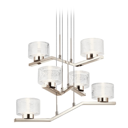 Kichler Lighting Lasus 23-Inch LED Polished Nickel Chandelier by Kichler Lighting 44347PNLED