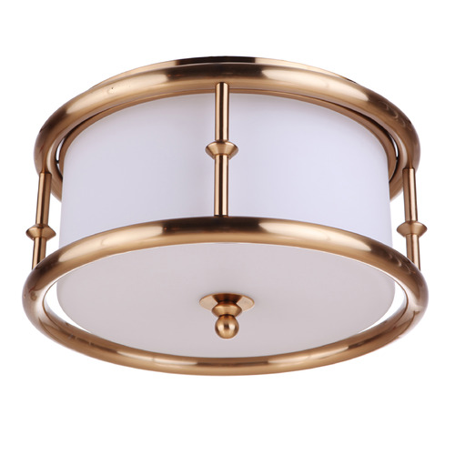 Craftmade Lighting Marlowe Satin Brass Flush Mount by Craftmade Lighting 53783-SB