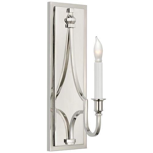 Visual Comfort Signature Collection E.F. Chapman Mykonos Medium Sconce in Nickel by Visual Comfort Signature CHD2560PN