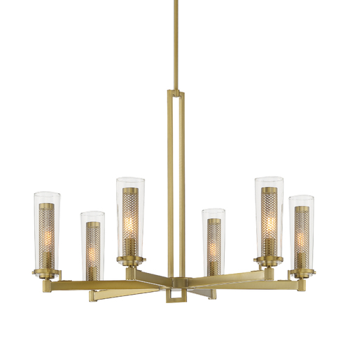 Emmerham 6-Light Chandelier in Soft Brass by Minka Lavery