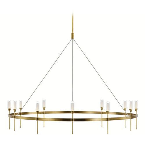Visual Comfort Signature Collection Peter Bristol Overture Grande Chandelier in Brass by VC Signature PB5032NB-CG
