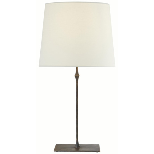 Visual Comfort Signature Collection Dauphine Aged Iron Table Lamp with Empire Shade