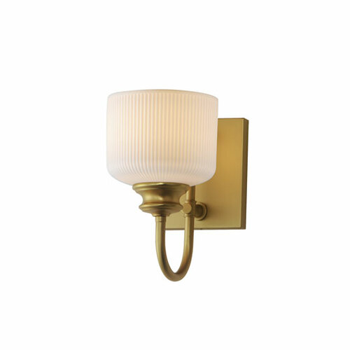 Maxim Lighting Bisque Wall Sconce in Natural Aged Brass by Maxim Lighting 21491WTNAB