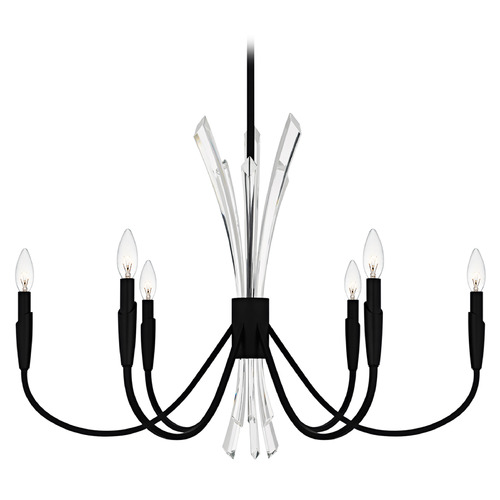 Quoizel Lighting Cecily Matte Black Chandelier