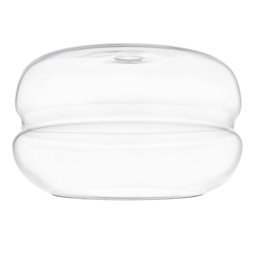 Design Classics Lighting Large Clear Rounded Drum Glass Shade GL1072-CL