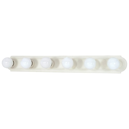 Nuvo Lighting 36-Inch Racetrack Vanity Light Textured White by Nuvo Lighting 60/314