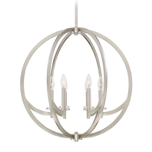 Orion Brushed Nickel Pendant by Quoizel Lighting