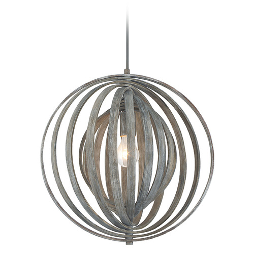 Eurofase Lighting Abruzzo 17.25-Inch Pendant in Weathered Grey by Eurofase Lighting 31874-033