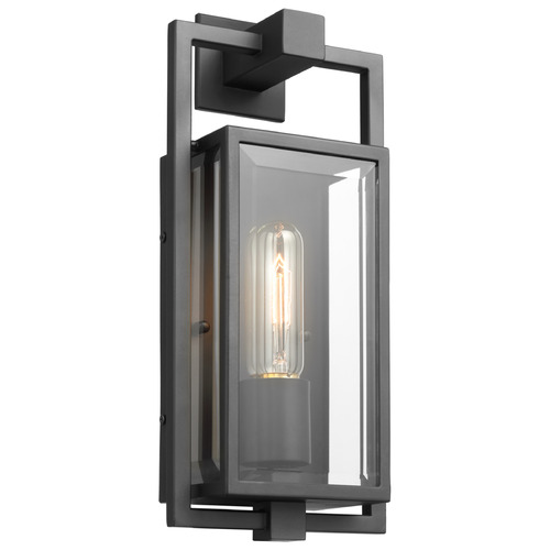 Exhibit Matte Black Outdoor Wall Light by Nuvo Lighting