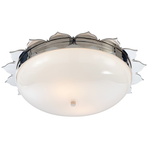 Visual Comfort Signature Collection Alexa Hampton Rachel Flush Mount in Polished Nickel by Visual Comfort Signature AH4030PNWG