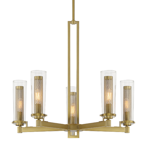 Emmerham 5-Light Chandelier in Soft Brass by Minka Lavery