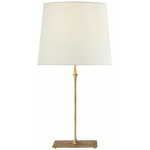 Visual Comfort Signature Collection Dauphine Gilded Iron Table Lamp with Empire Shade